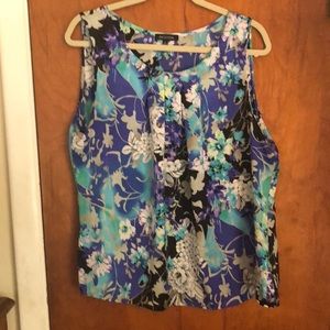 Notations  XL floral tank top EUC
